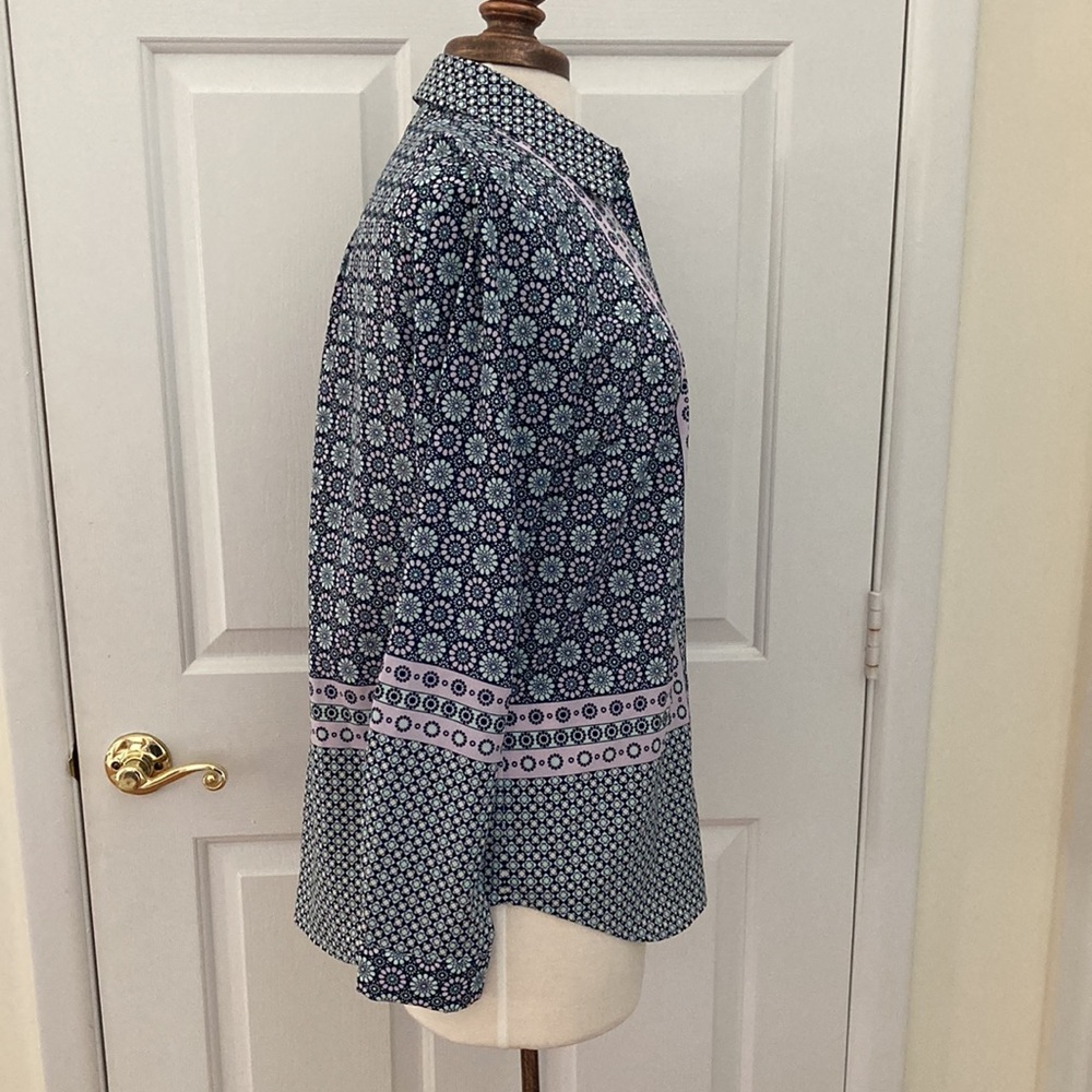 Talbots “Geo Flowers” soft tunic - Picture 3 of 6